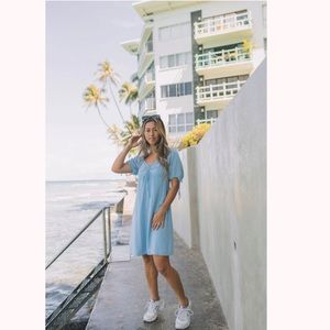 Yireh, Olivia Mini Dress in Light Blue_XS